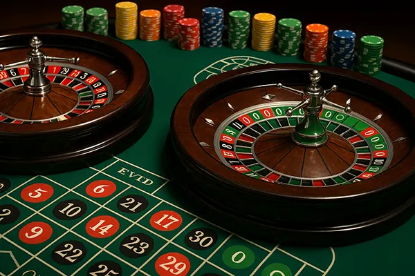 Klassisches Roulette-Holzrad